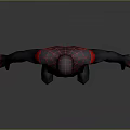 Spider Man Character Design With Black Red Suit And Web Pattern Mask