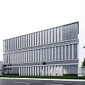 Modern Industrial Factory Building Multi-storey Factory Building Modern Factory Building Square Factory Building Multi-storey Office 3d model