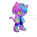 Cyberpunk robot future sci-fi installation art mall decoration 3d model
