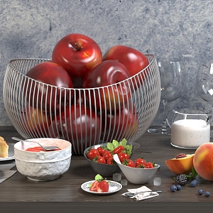 Modern fruit food 3d model