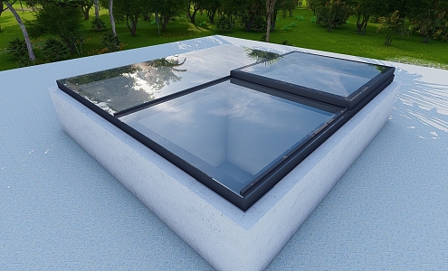 Lighting well translation skylight 3d model