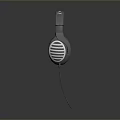 Gray Wired Over Ear Headphones With Modern Design And Comfortable Ear Cushions