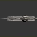 Fantasy Style Metal Sword With Decorative Hilt And Ornate Long Blade