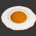 Runny Yolk Fried Egg With Golden Edges Made Using Non Stick Frying Pan