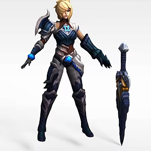 Raven's Blade of Exile 3d model