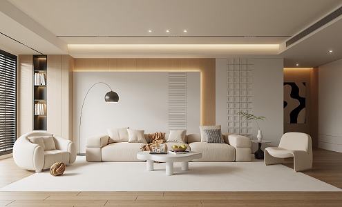 Modern Living Room Sofa Combination 3d model