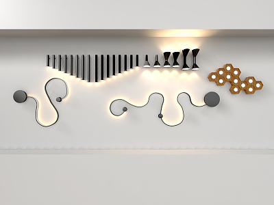 Modern special-shaped wall lamp wall lamp model