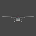 Modern Small Passenger Plane With White Wings Green Fuselage And Single Propeller