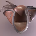 Modern Hat Pirate Hat 3d model