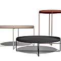 Modern coffee table coffee table side table combination 3d model