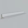 Modern Black Wall Mounted Storage Shelf With LED Light For Home Living Space