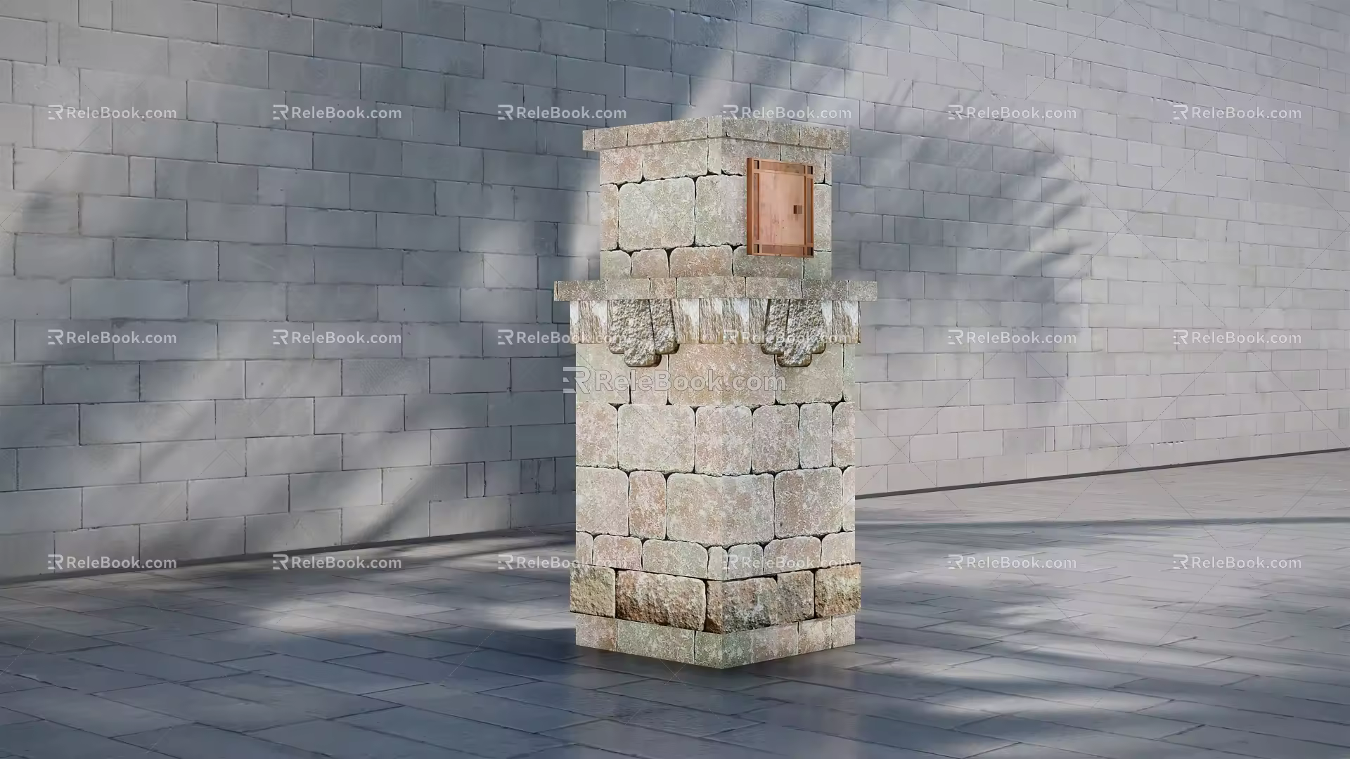 INDUSTRIAL LOFT BOX POSTBOX 3d model