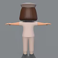 Cartoon Woman In Nurse Uniform With Red Cross Cap And Outstretched Arms