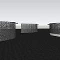 modern gallery shelf 3d model