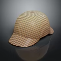 Classic Brown Beige Checkered Flat Cap With Stylish Design For Casual Wear