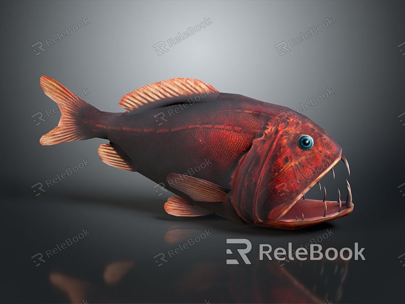 fish carnivorous fish piranha piranha freshwater fish sea fish animal game animal cartoon animal model