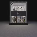 Modern Clothing Store Interior Design With Mannequins Displayed Clothes Clothing Racks And Lighting