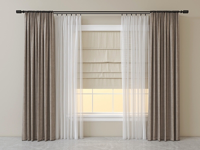 Curtains 3d model