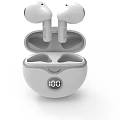 Portable Wireless Earbuds Speaker With White Design Digital Display And 100% Battery