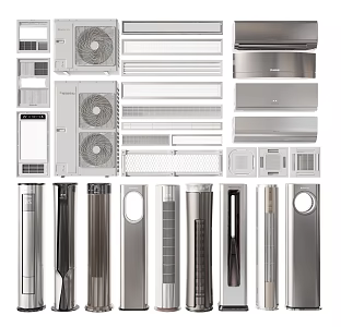 modern air conditioning 3d model