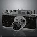 3D Rendered Vintage Camera Electronics Design Featuring Classic Appearance And Metal Details