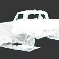 Old White Rusty Vintage Pickup Truck With Classic Design And Weathered Exterior
