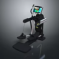 Modern Fitness Equipment With Tablet Display And Ergonomic Design For Workout