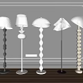 French Floor Lamp Retro Floor Lamp Cream Style Floor Lamp Cyber Celebre Floor Lamp Floor Lamp Combination 3d model
