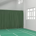 Northeast Normal University Indoor Sports Fitness Facility With Green Floor