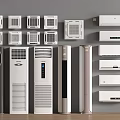 Various Types of Air Conditioner Fans Including Wall Mounted Floor Standing and Ceiling Units
