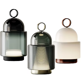 Modern table lamp landscape lamp 3d model