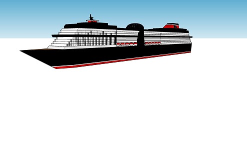 Modern Cruise 3d model