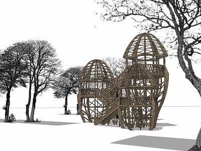 Modern Watchtower 3d model