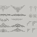 Intricate Carved Decorative Elements For Furniture Trim And Architectural Details
