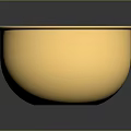 Commercial Golden Metal Bowl With Lid Handle And Smooth Surface Design For Business