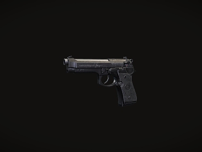 Weapon pistol 3d model