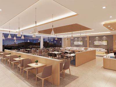 Modern Restaurant 3d model