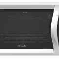 Miele White Electric Oven With Spacious Interior And Control Knobs 3d model