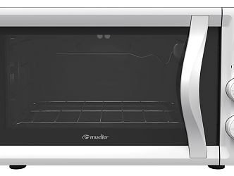 Countertop electric oven with analog operating system 3d model