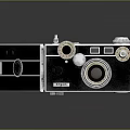 Vintage Film Camera With Classic Design And Manual Control Knobs 3d model