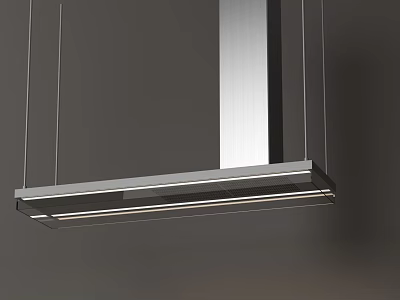 Modern Kitchen Design Featuring Sleek Stainless Steel Appliances And Range Hood 3d model