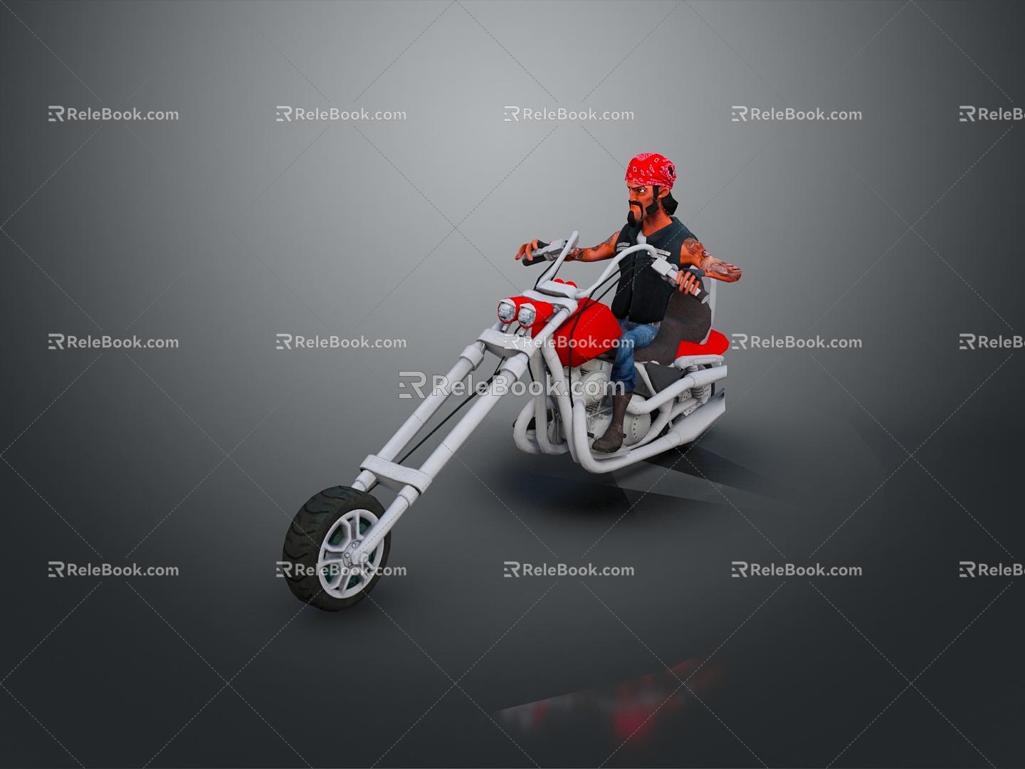 Motorcycle two-wheeled motorcycle off-road motorcycle road race motorcycle motor vehicle transport 3d model