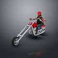 Motorcycle two-wheeled motorcycle off-road motorcycle road race motorcycle motor vehicle transport 3d model