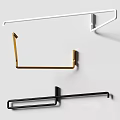 Modern Minimalist Wall Lamps in Gold Black and White Metal Finish