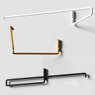 Modern Minimalist Wall Lamps in Gold Black and White Metal Finish 3d model