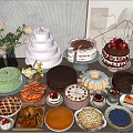 Modern Cake Cake West Point Combo 3d model