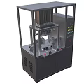 Black Industrial Equipment With Transparent Enclosure Control Panel And Precision Operation 3d model