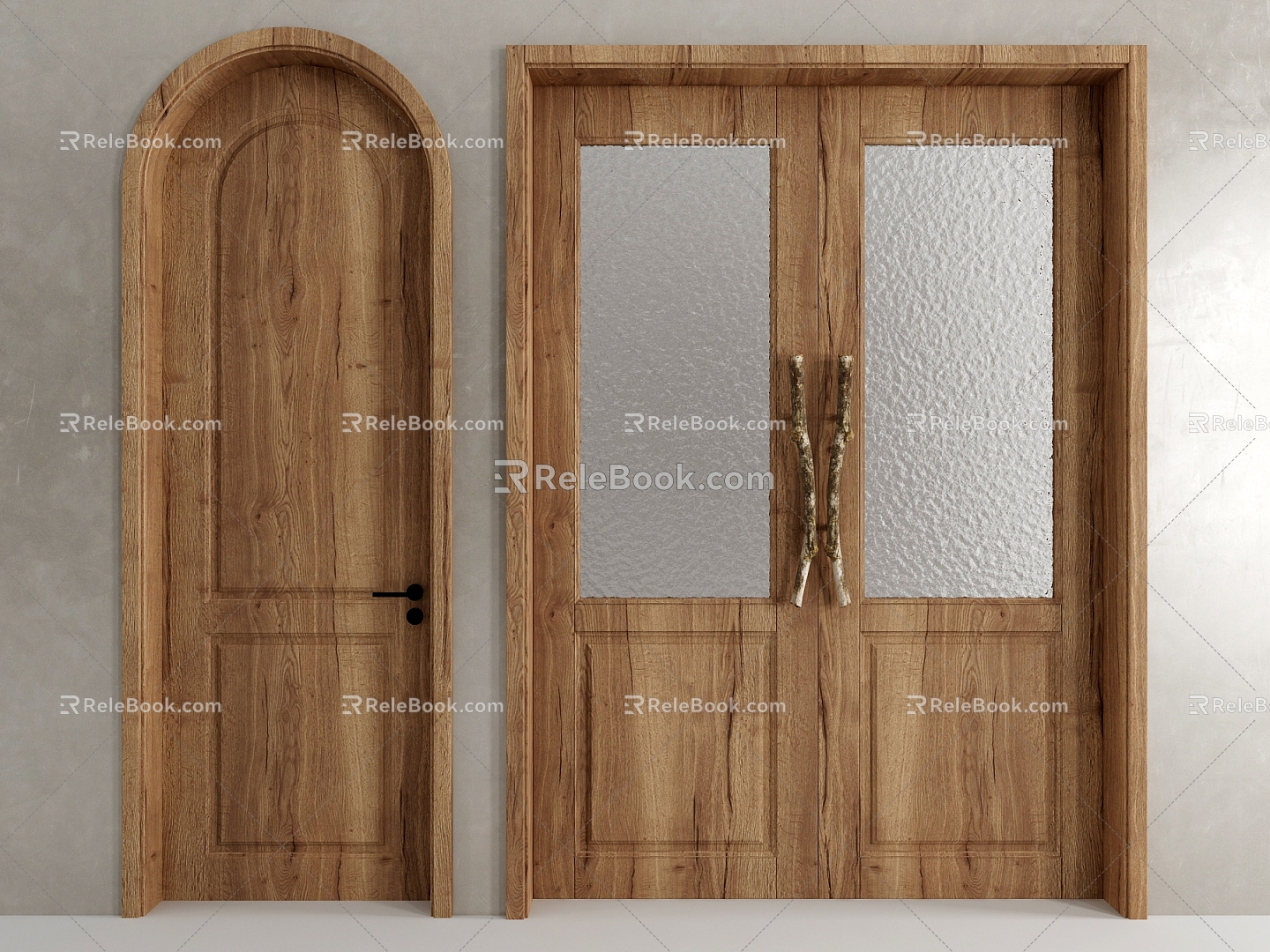 Silent air door combination 3d model