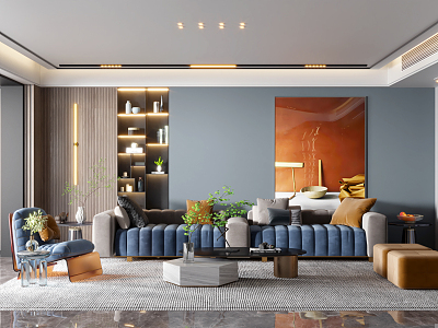 Light Luxury Living Room model