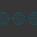 Textured Blue Spherical Glass Components With Various Sizes And Glossy Finish